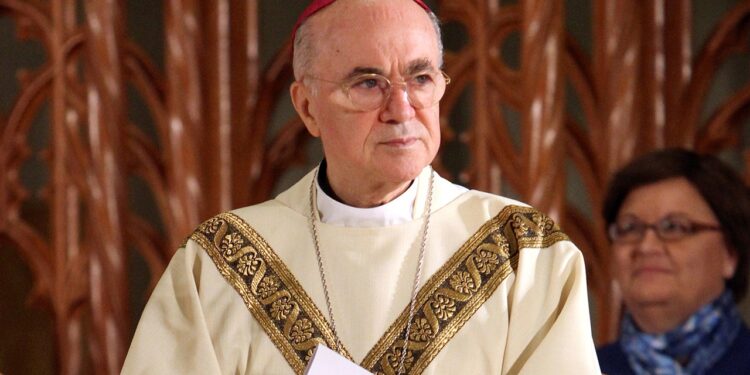 Former Roman Catholic Archbishop Carlo Maria Vigano backs Trump over Harris