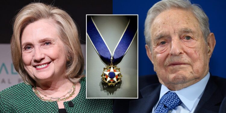 Online outrage as Biden set to award Hillary Clinton, George Soros with Presidential Medal of Freedom