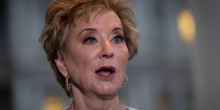 Trump Education Secretary McMahon crashes House Democrats’ press conference