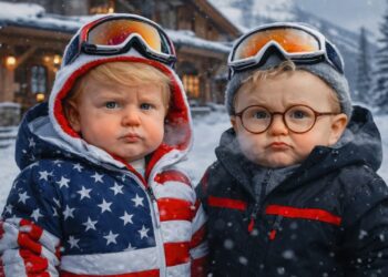 Baby Trump Goes Skiing with Senator John Kennedy!